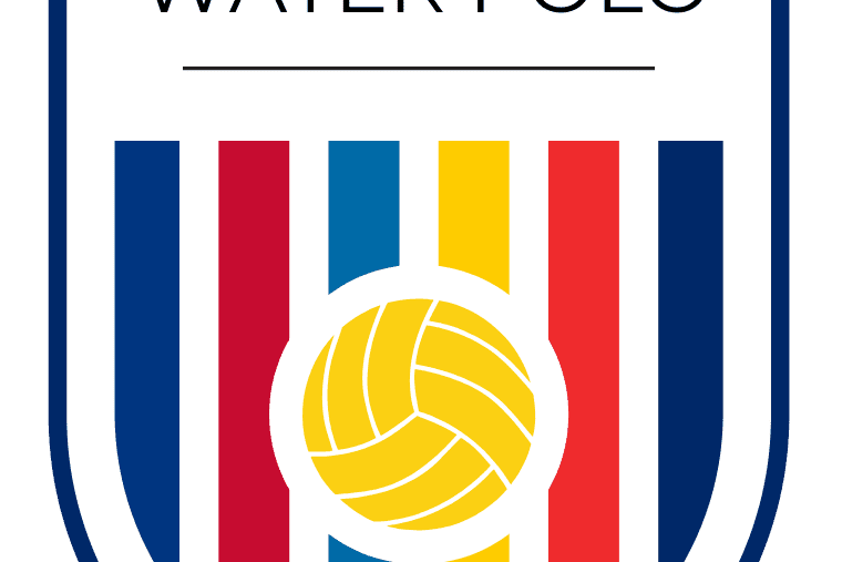 Logo der Nordic League f&uuml;r Wasserball mit bunten Streifen und einem Ball in der Mitte.